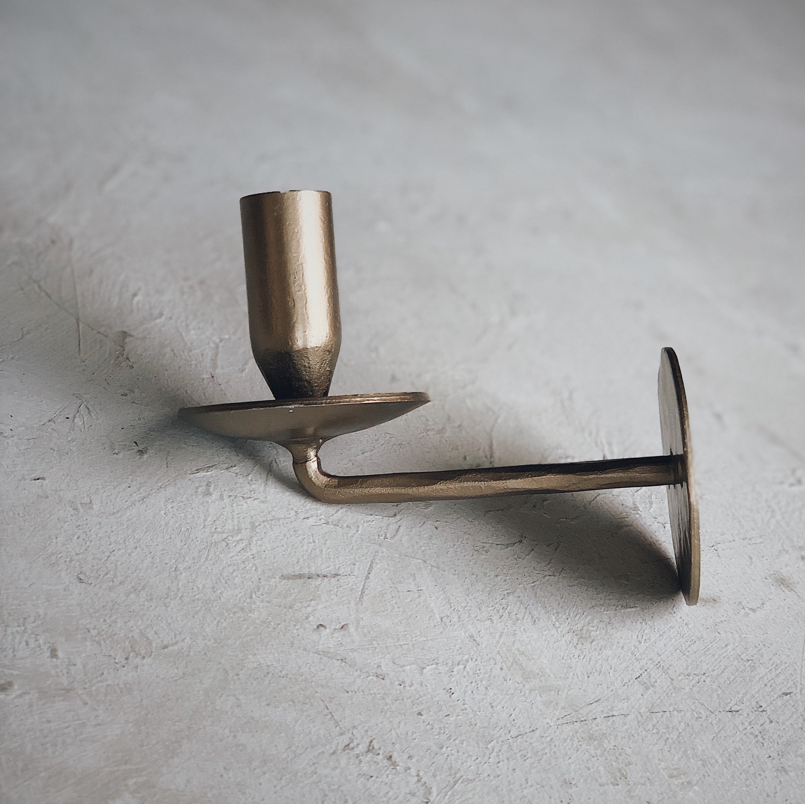 BRASS TAPER WALL SCONCE