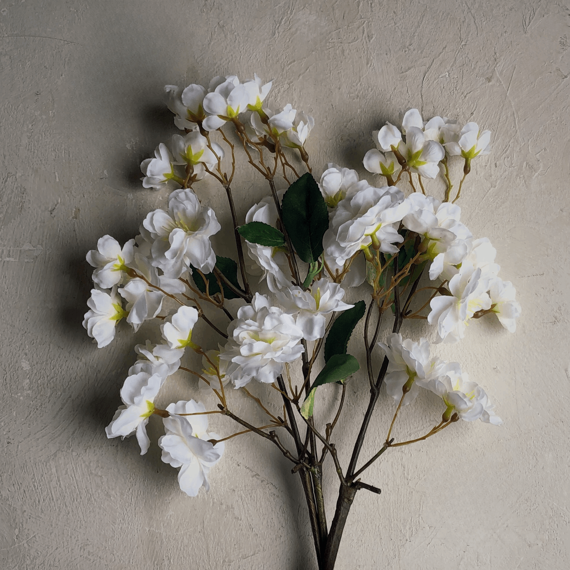 Décoration intérieure - fleur artificiel |   FLEURS DE CERISIER BLANCHES - 3