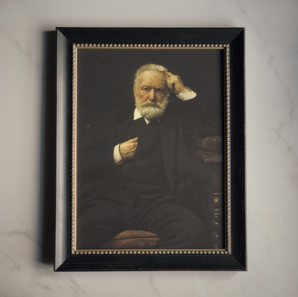 décoration mural peinture classique vintage imprimé sur canevas toile rigide encadrement portrait Victor Hugo CLASSICAL PAINTING - STRETCHED FLAT CANVAS - SUR MON X BOUTIQUE
