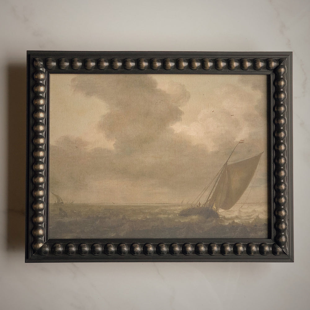  STRETCHED FLAT RIGID CANVAS - THE BOAT