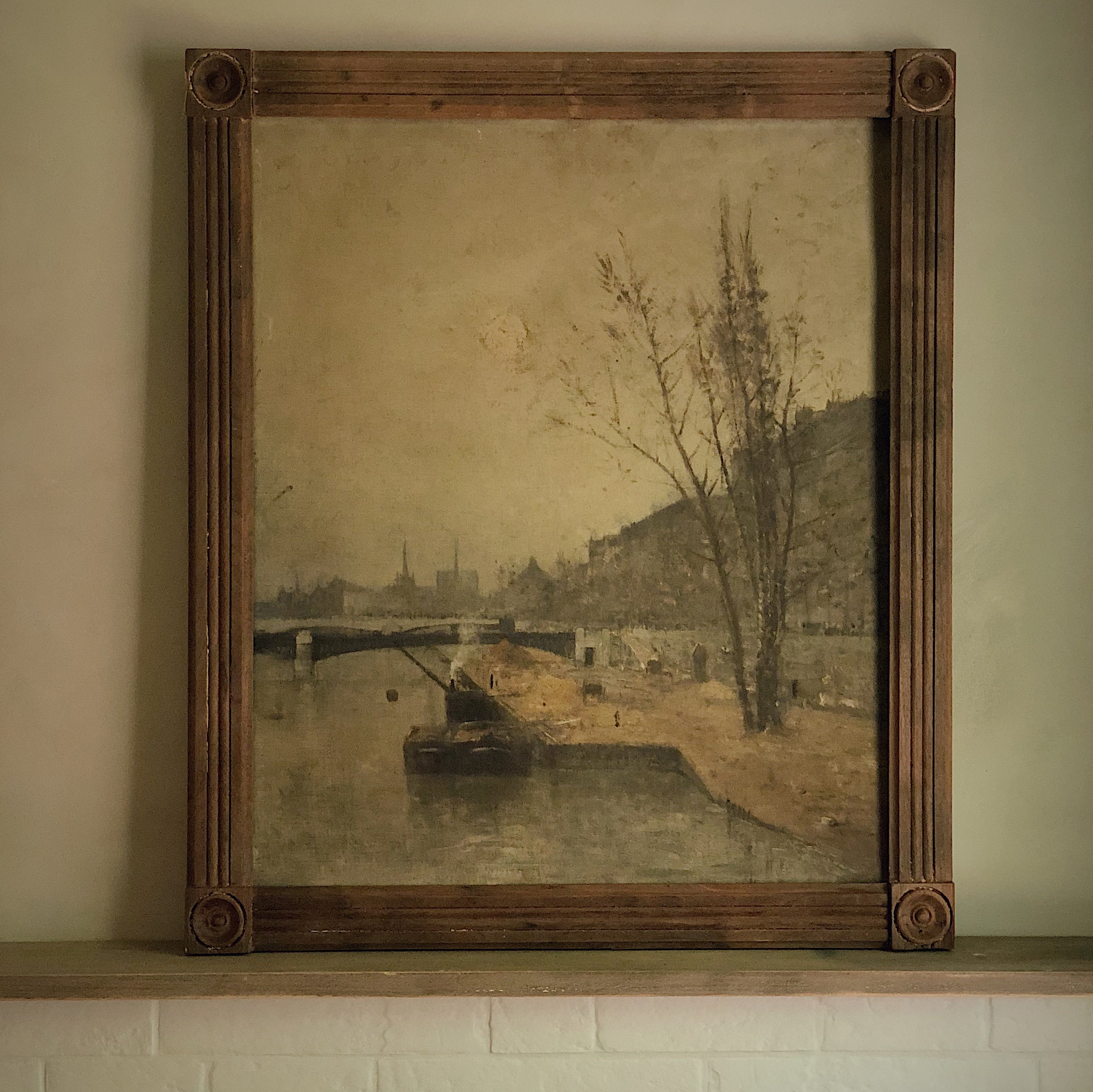 VINTAGE FRAME - Paris - La Seine 1890