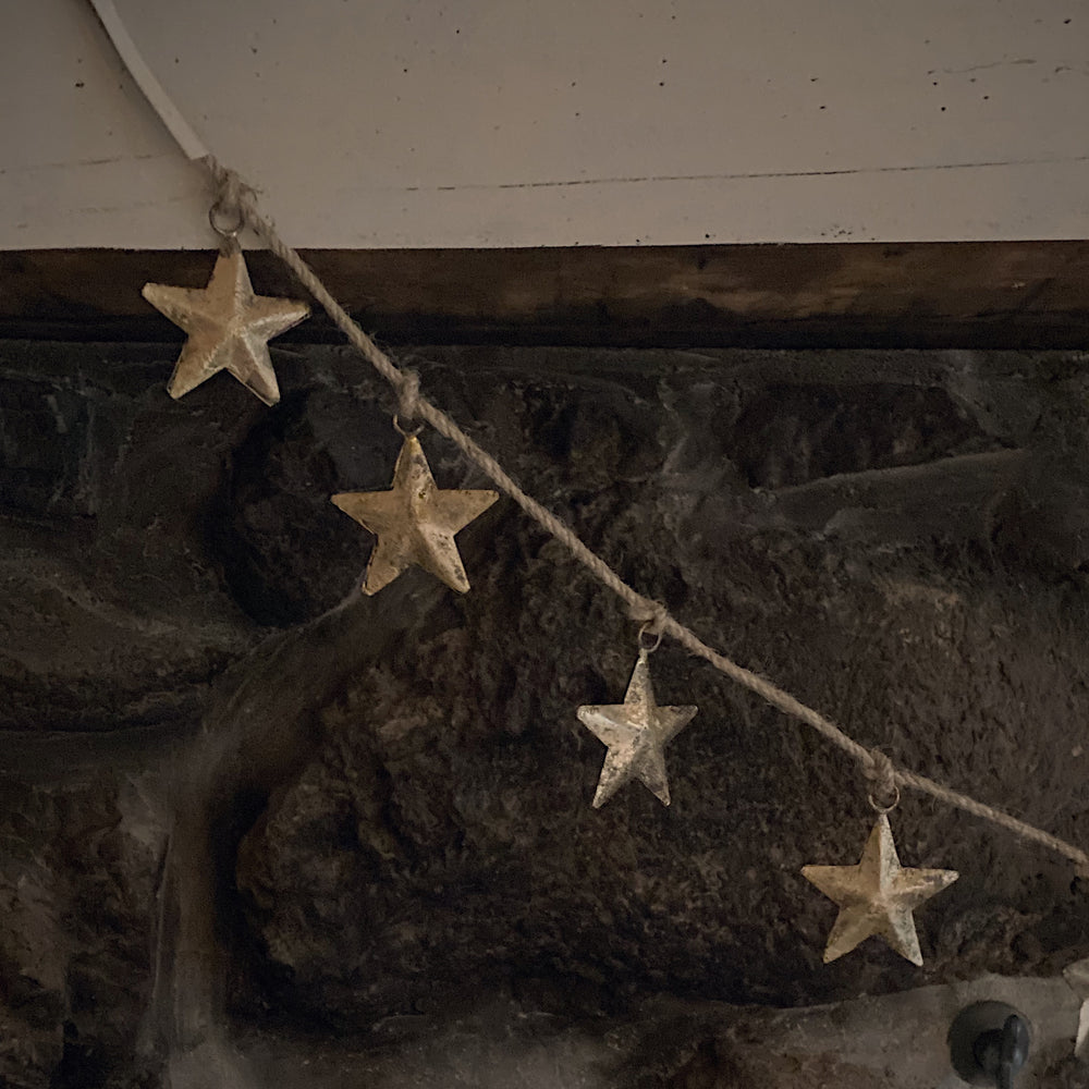 Guirlande d'étoiles vintage - Laiton antique