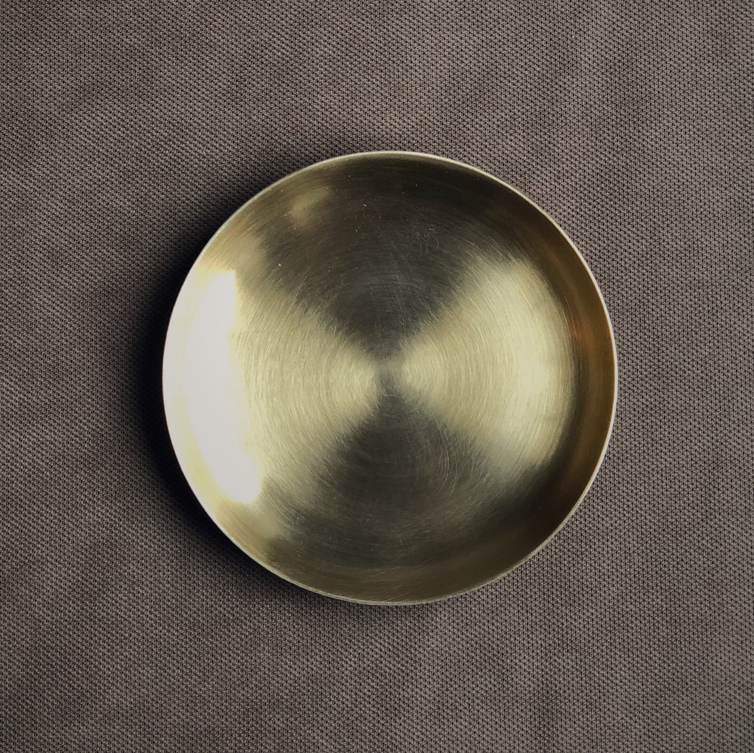 Brass candle plate