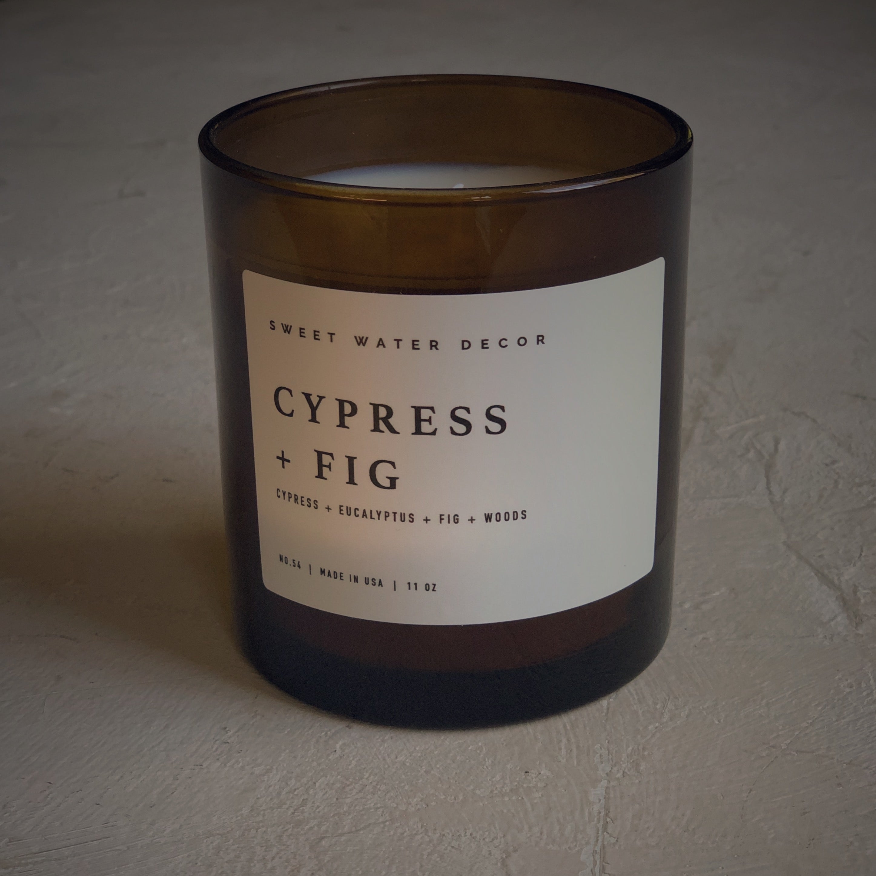 Bougie naturelle 11 oz - Cypress + fig