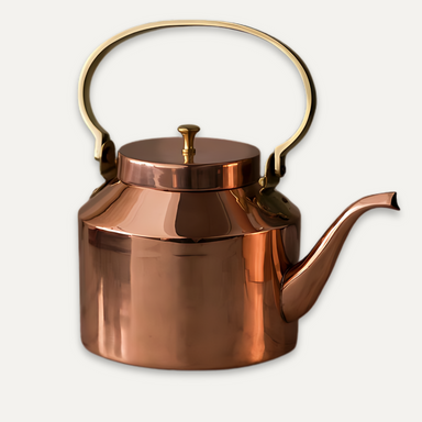 Bouilloire à thé en cuivre anglais - handcrafted English copper kettle 