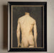 peinture classique vintage  homme nu sur mon x service d'encadrement