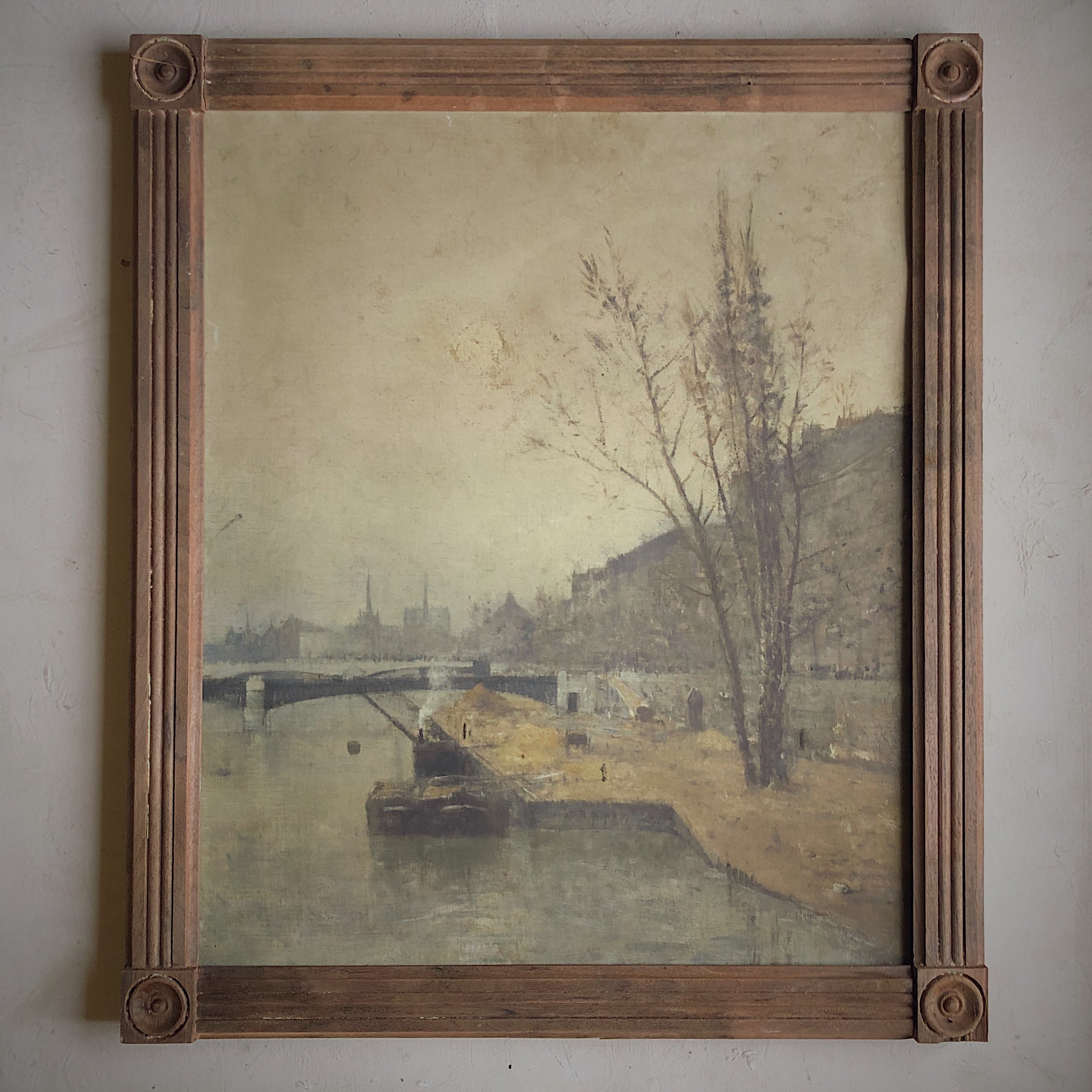 VINTAGE FRAME - Paris - La Seine 1890