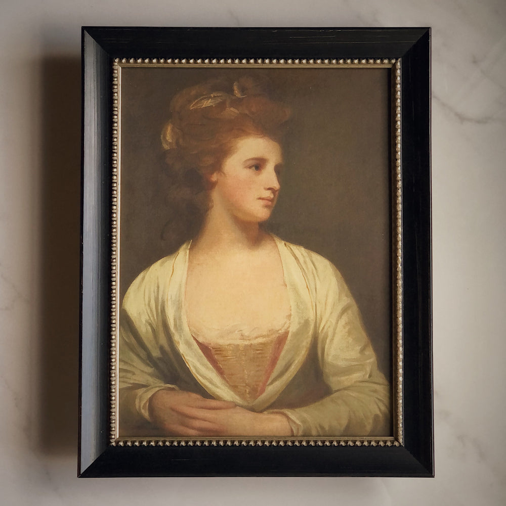 STRETCHED FLAT RIGID CANVAS - YOUNG LADY PORTRAIT