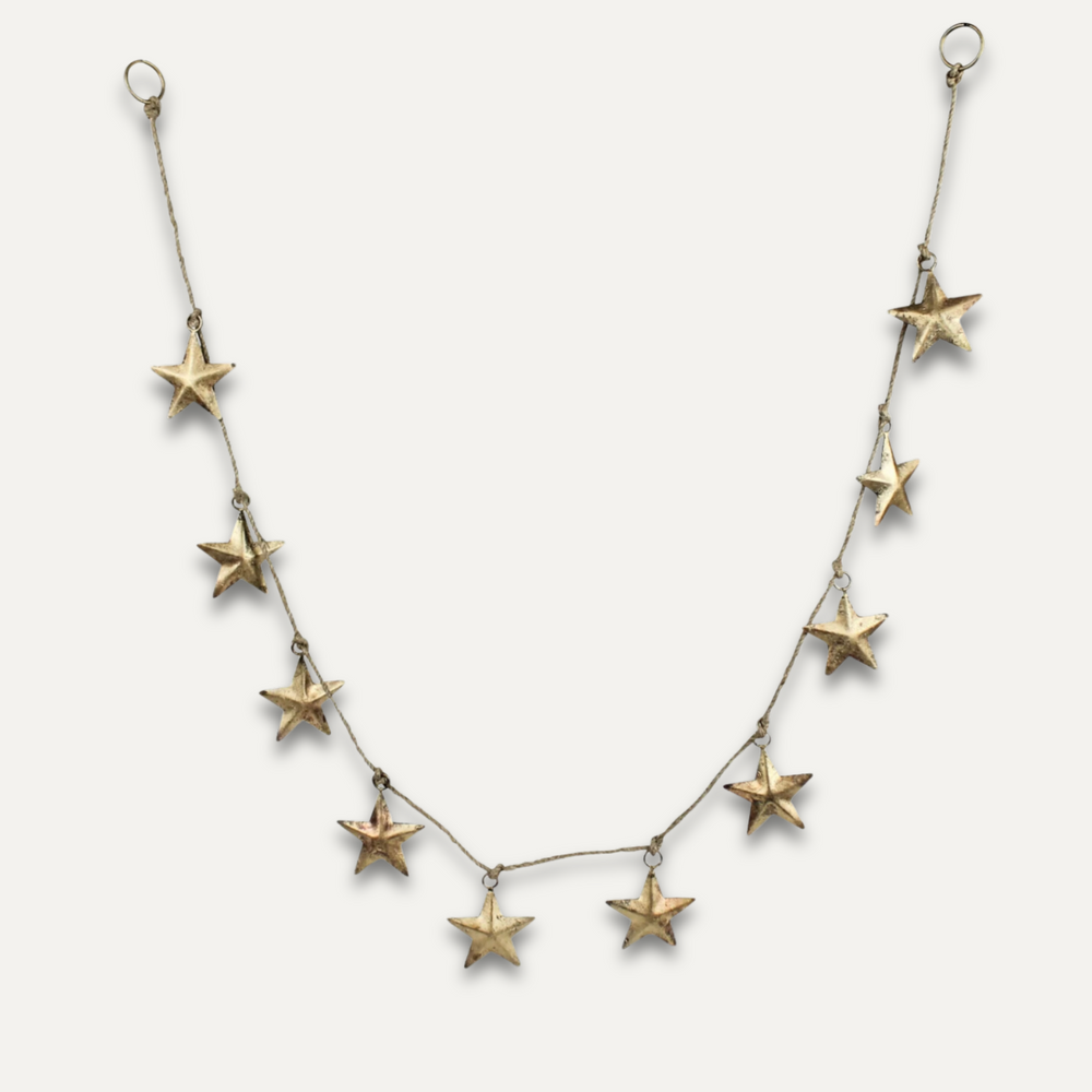 Guirlande d'étoiles vintage - Laiton antique