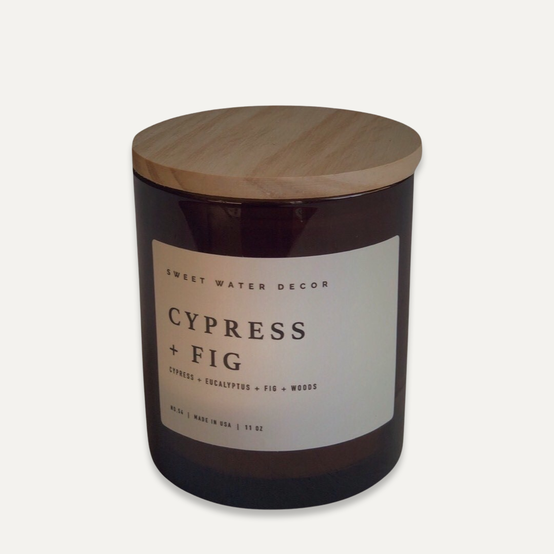 NATURAL CANDLE - CYPRESS + FIG 11 oz