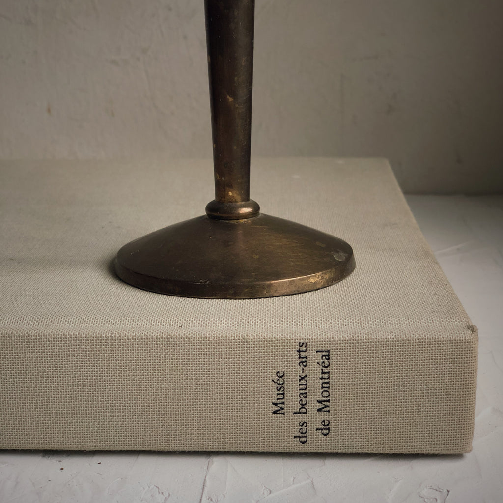 2 Large vintage brass candlestick