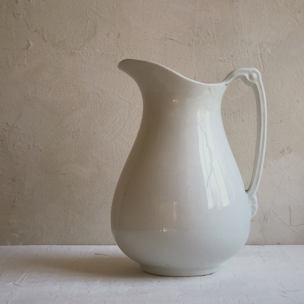 LARGE ENGLISH PORCELAIN PITCHER