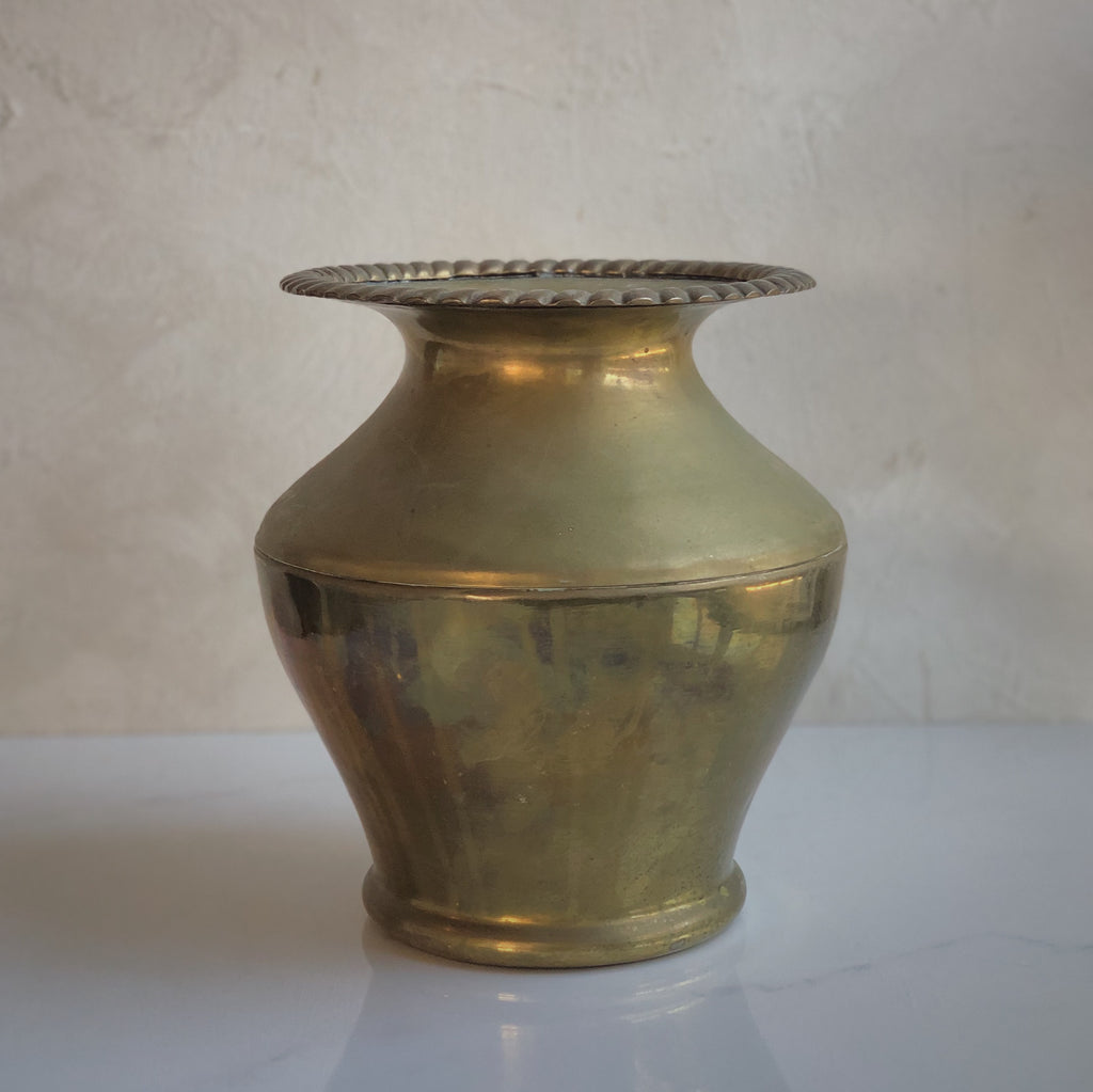 Vintage brass vase