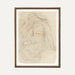 Affiche murale vintage classique – Dessin artistique de femme en croquis, encadré avec élégance. Décoration intemporelle pour un intérieur raffiné