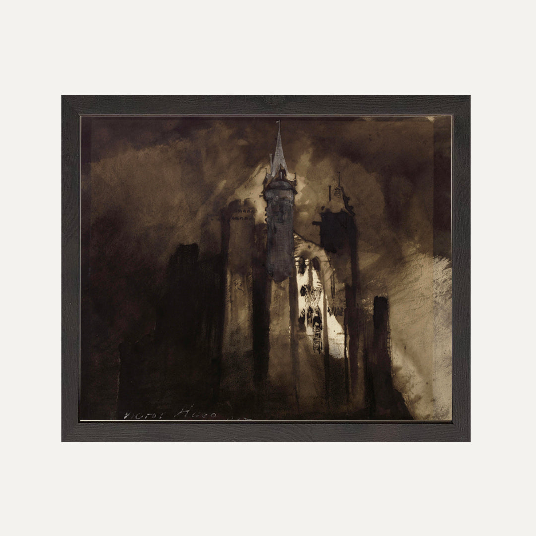 Impression sur papier beaux-arts - Paris - Victor Hugo dessin
