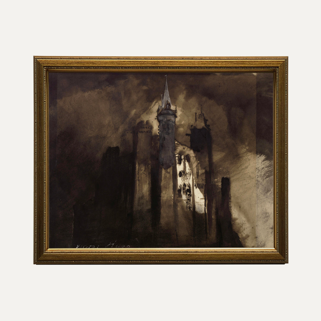 Impression sur papier beaux-arts - Paris - Victor Hugo dessin
