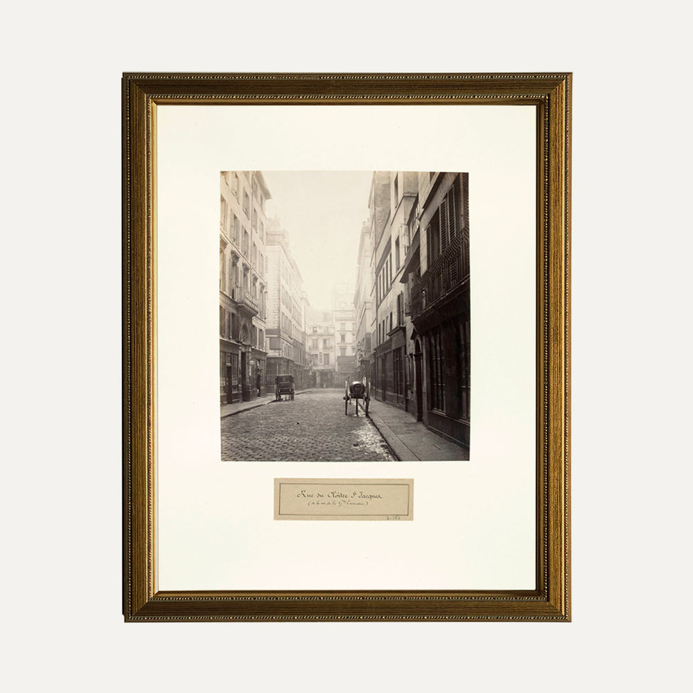 Classic VINTAGE WALL ART PARIS rue des du cloitre cadre sur mesure