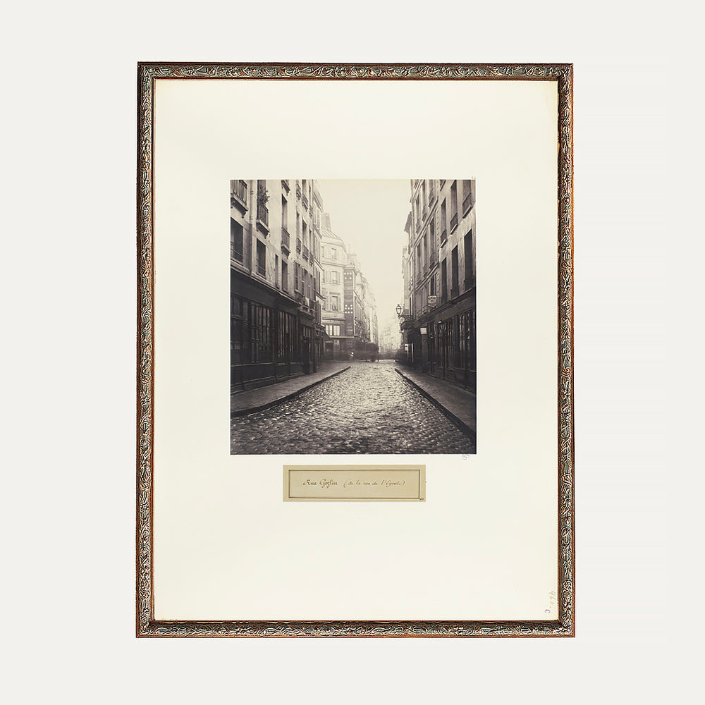 vintage frame wall art Paris photograph rue goblin