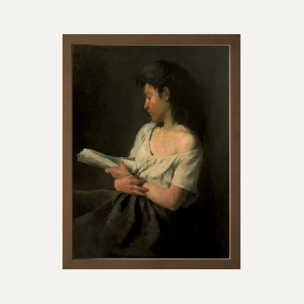 FINE ART PAPER PRINT - The reader