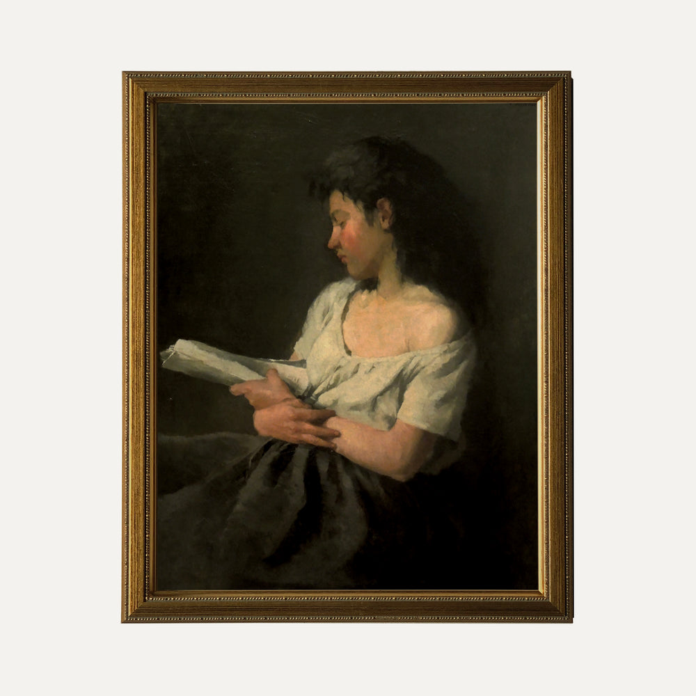 FINE ART PAPER PRINT - The reader