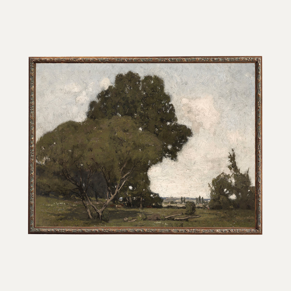 Impression sur papier beaux-arts- Paysage endormie