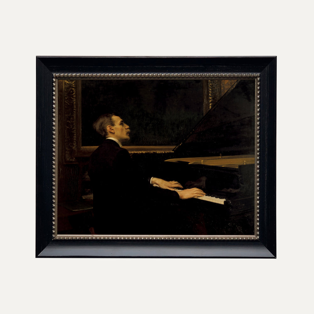 Impression sur papier beaux-arts- Nocturne Privé au piano