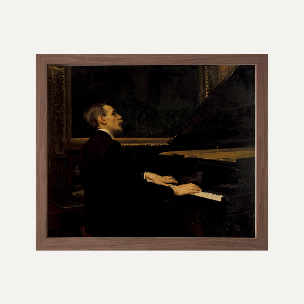 Impression sur papier beaux-arts- Nocturne Privé au piano