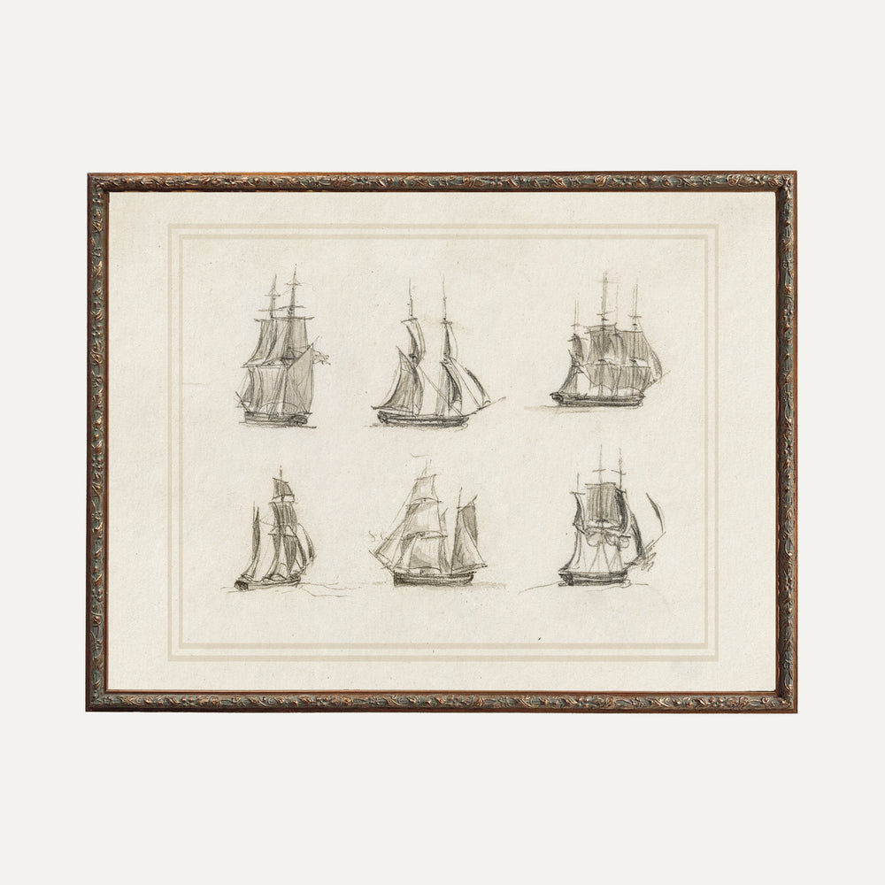 FINE ART PAPER PRINT - Nautical charm 