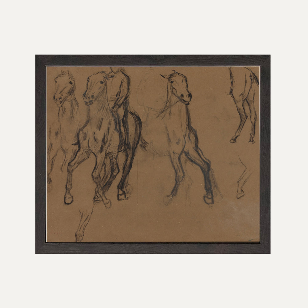 Impression sur papier beaux-arts- Les chevaux