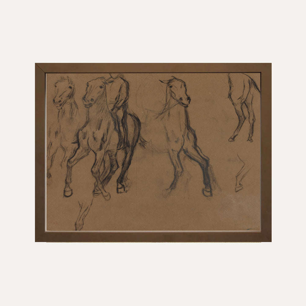 Impression sur papier beaux-arts- Les chevaux
