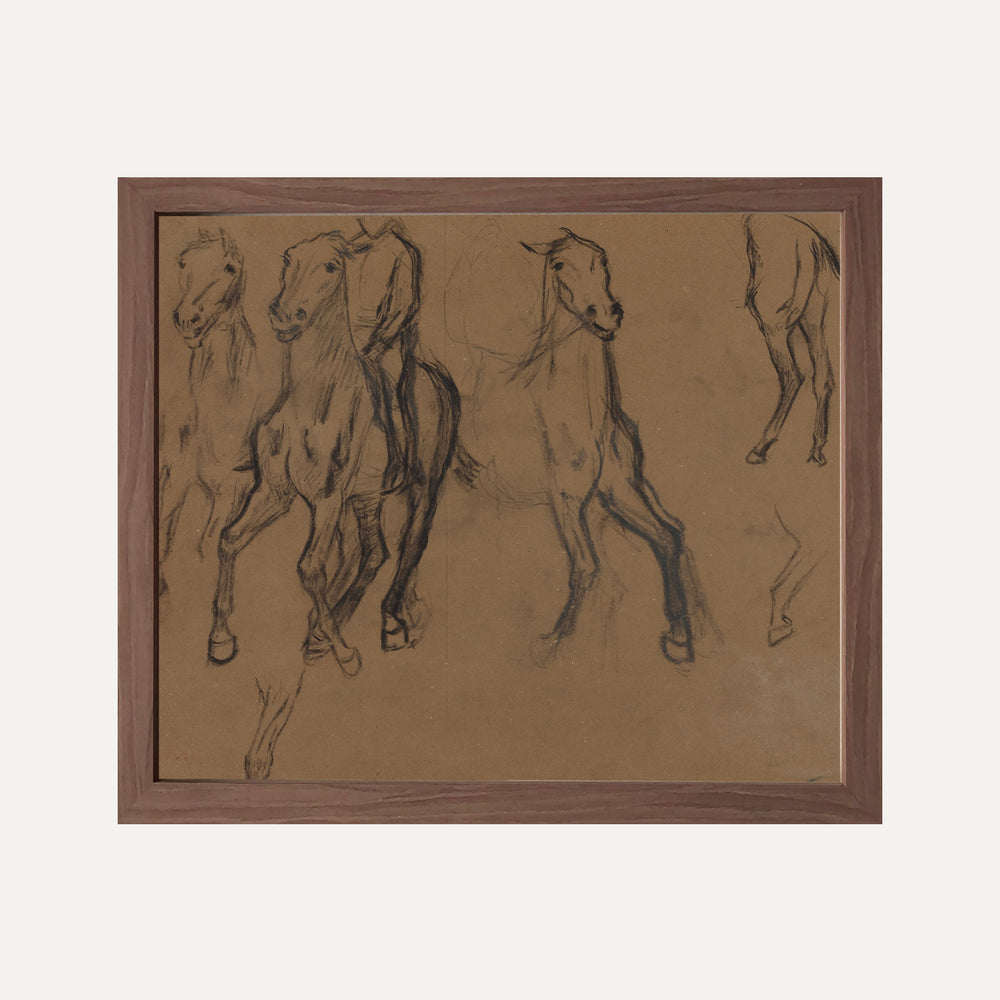Impression sur papier beaux-arts- Les chevaux