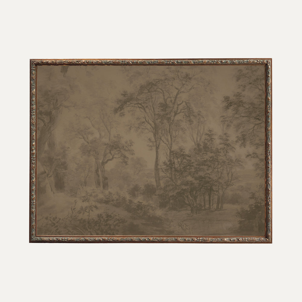 Impression sur papier beaux-arts- Paysage endormie