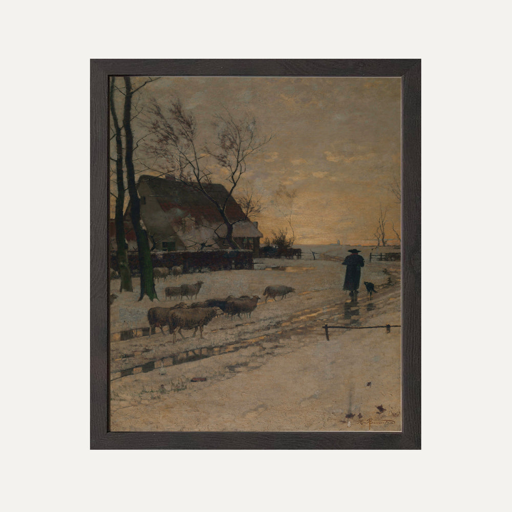 FINE ART PAPER PRINT - Quiet snow
