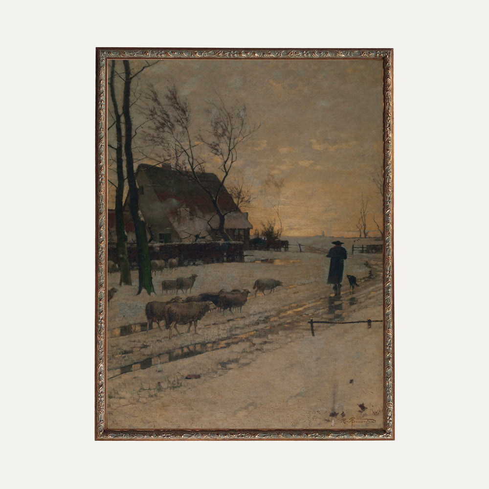 FINE ART PAPER PRINT - Quiet snow
