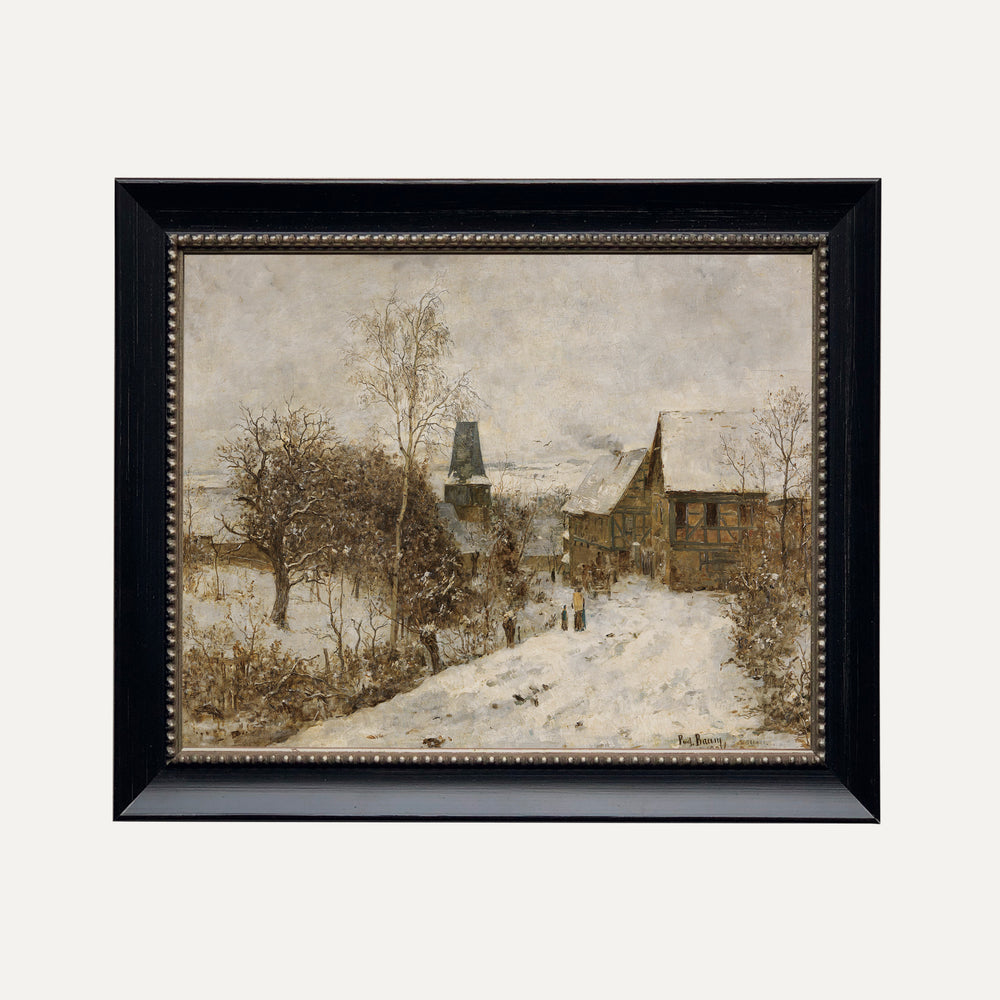 Impression sur papier beaux-arts- Neige et Silence
