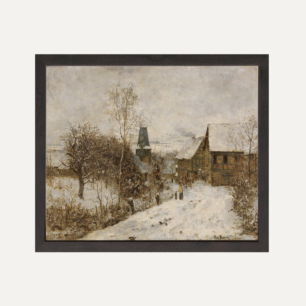 Impression sur papier beaux-arts- Neige et Silence