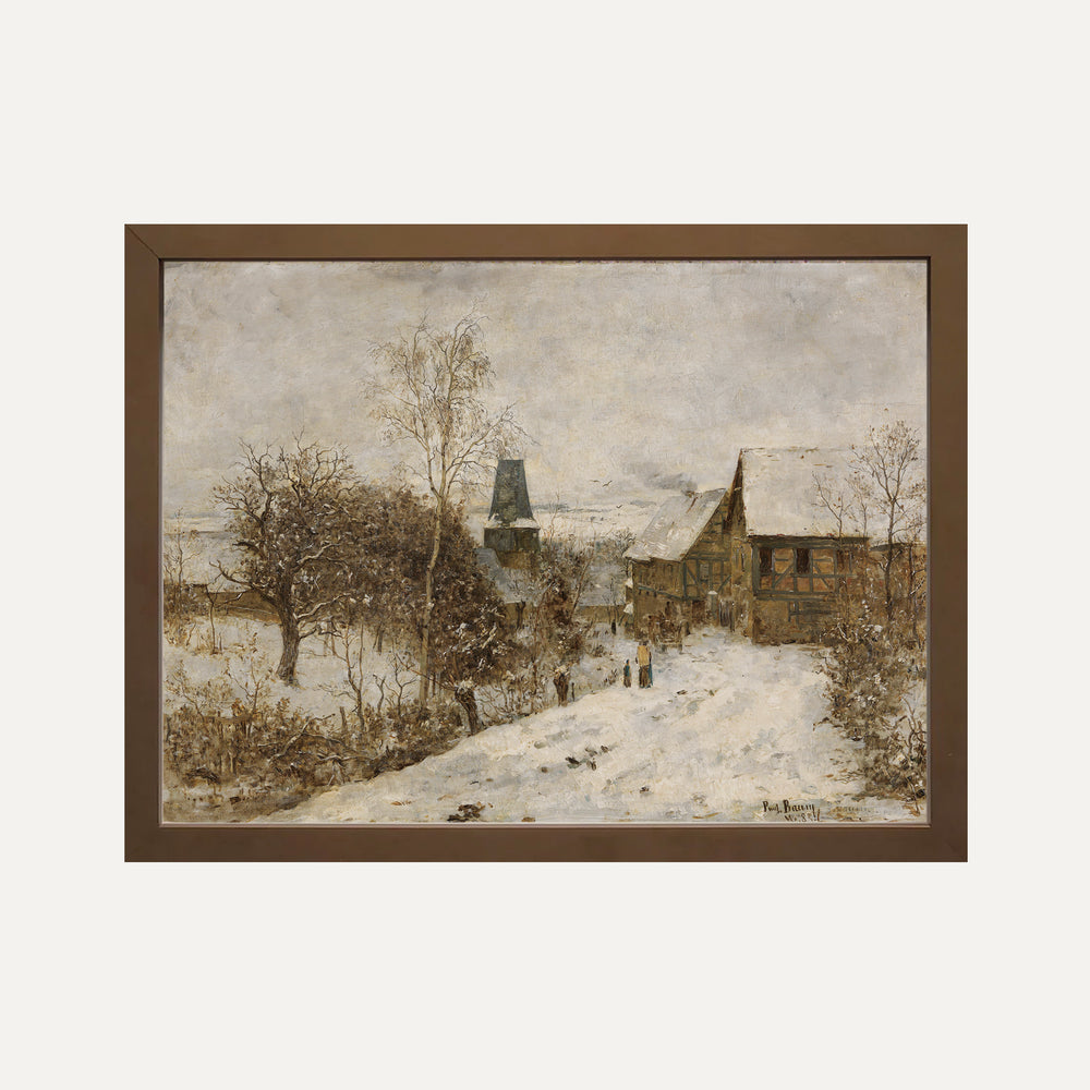 Impression sur papier beaux-arts- Neige et Silence