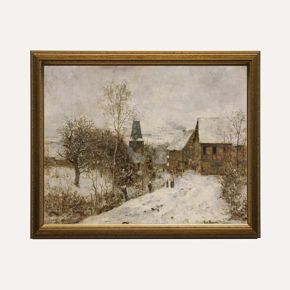 Impression sur papier beaux-arts- Neige et Silence