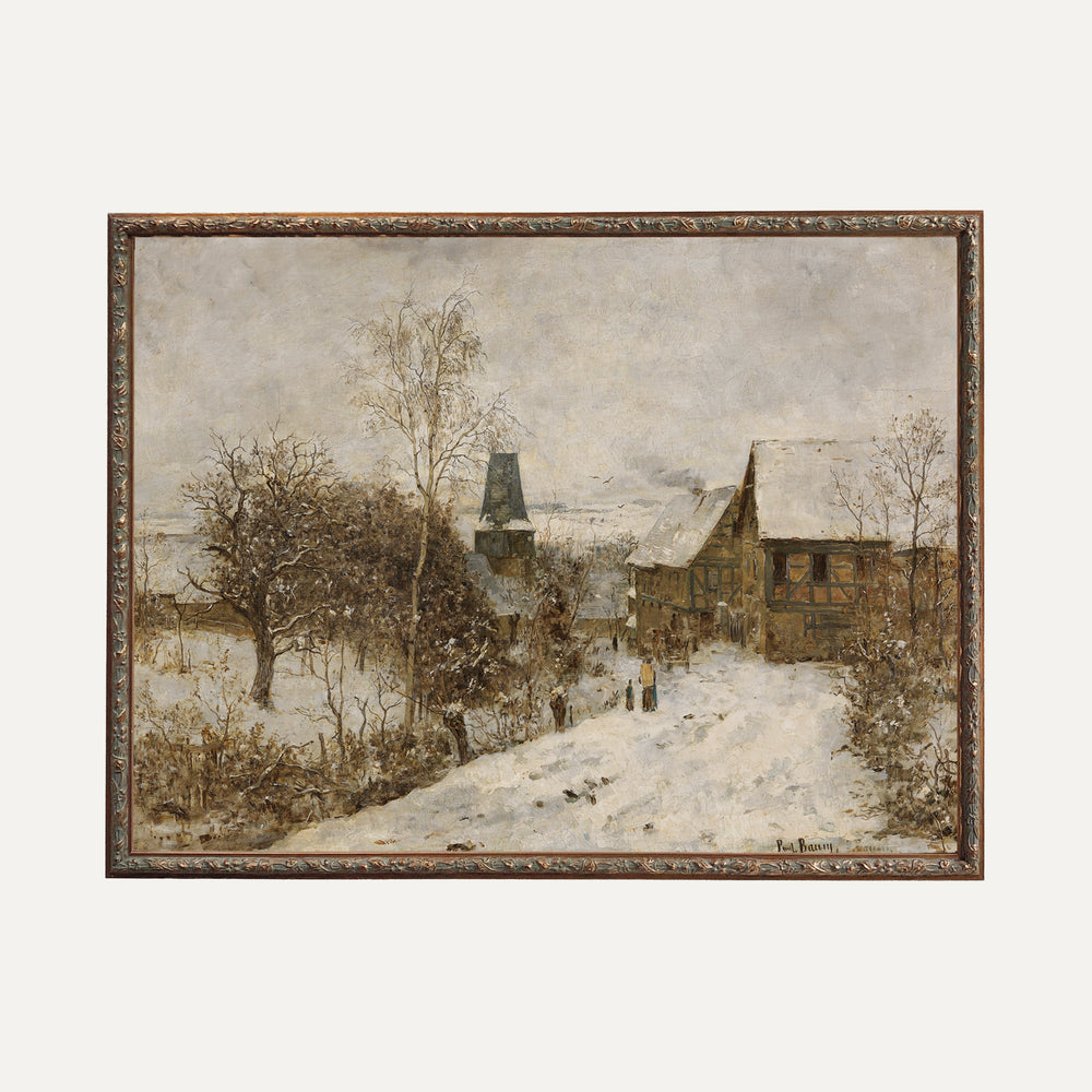 Impression sur papier beaux-arts- Neige et Silence