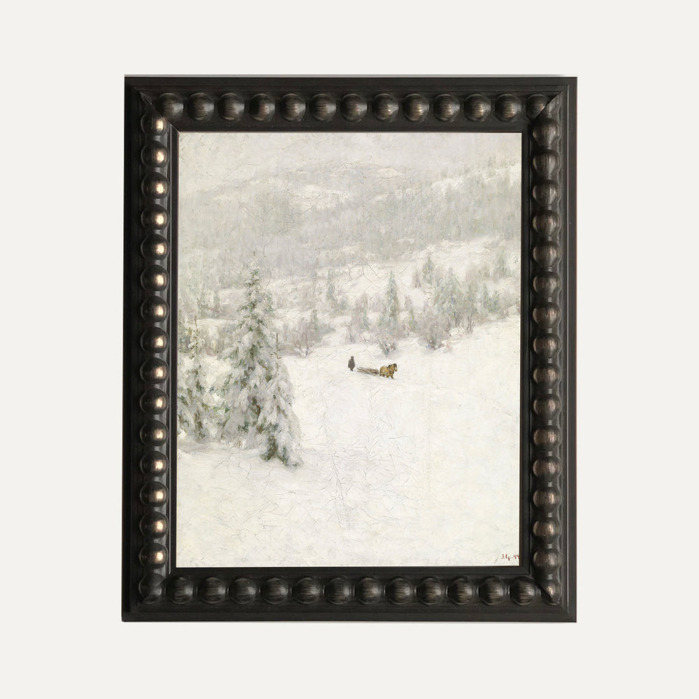 Impression sur papier beaux-arts- Paysage d'hiver
