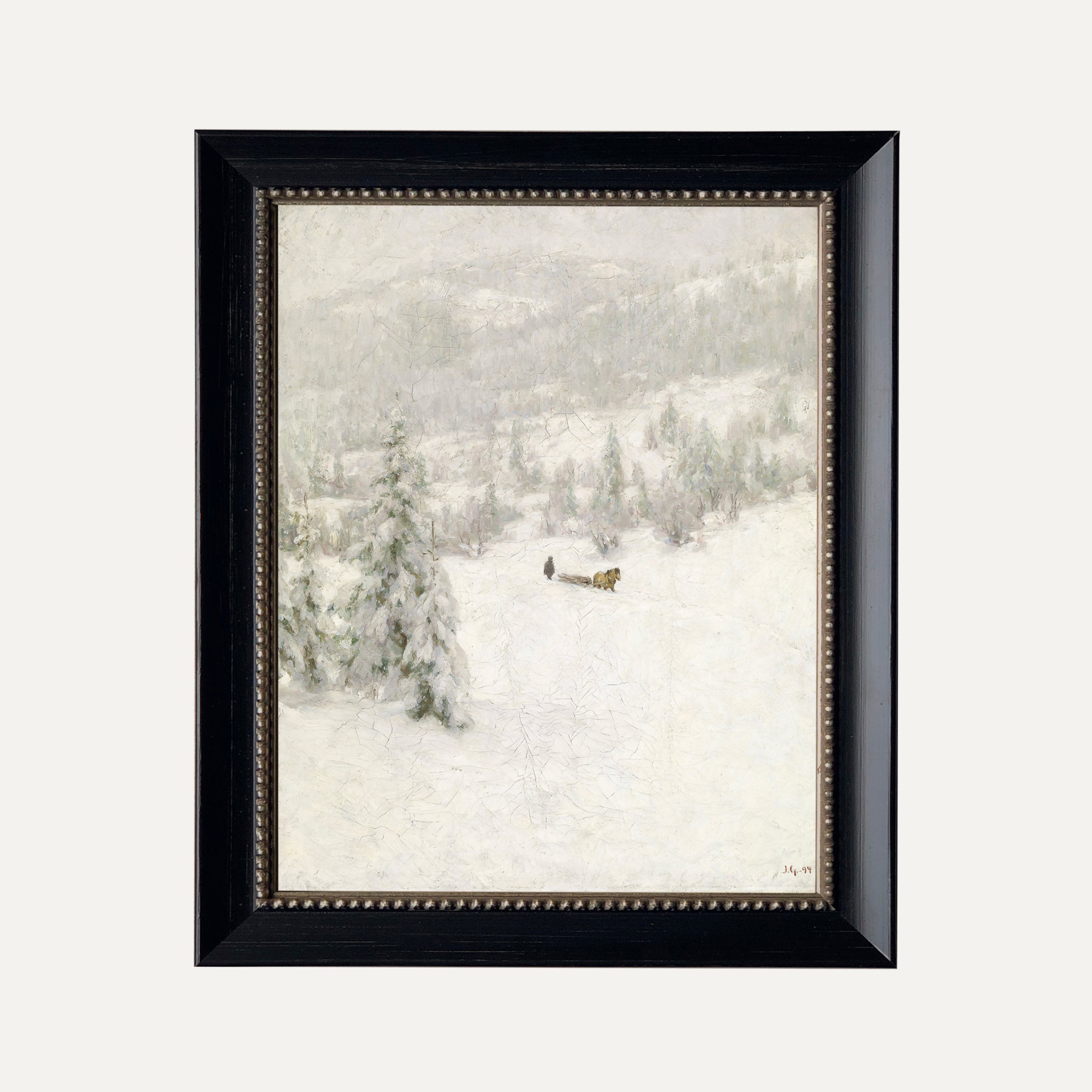 FINE ART PAPER PRINT - Winter landscape