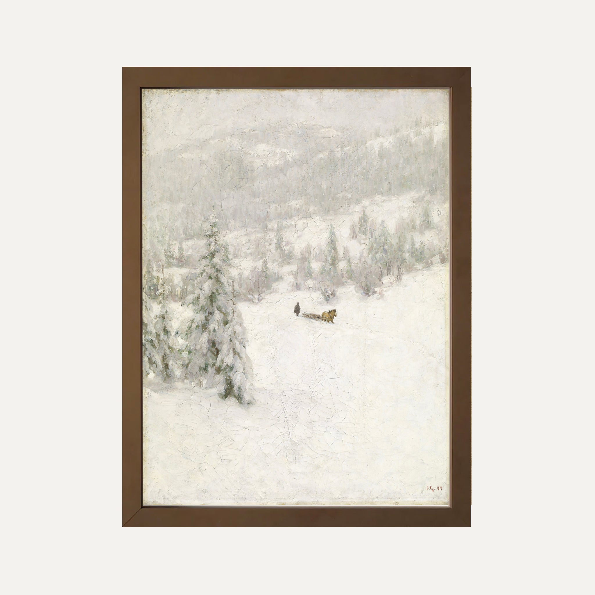 FINE ART PAPER PRINT - Winter landscape