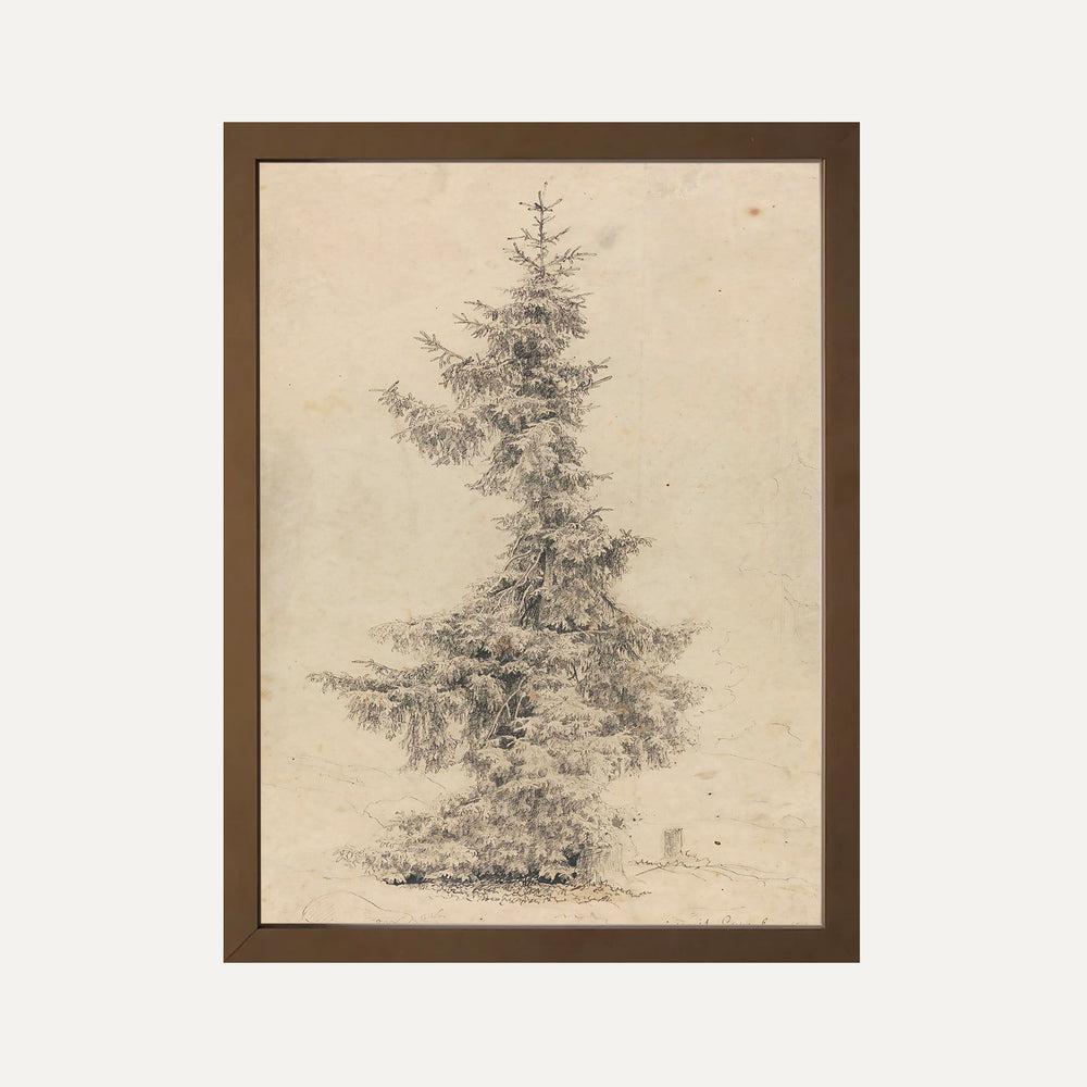 Impression sur papier beaux-arts - Mon beau sapin