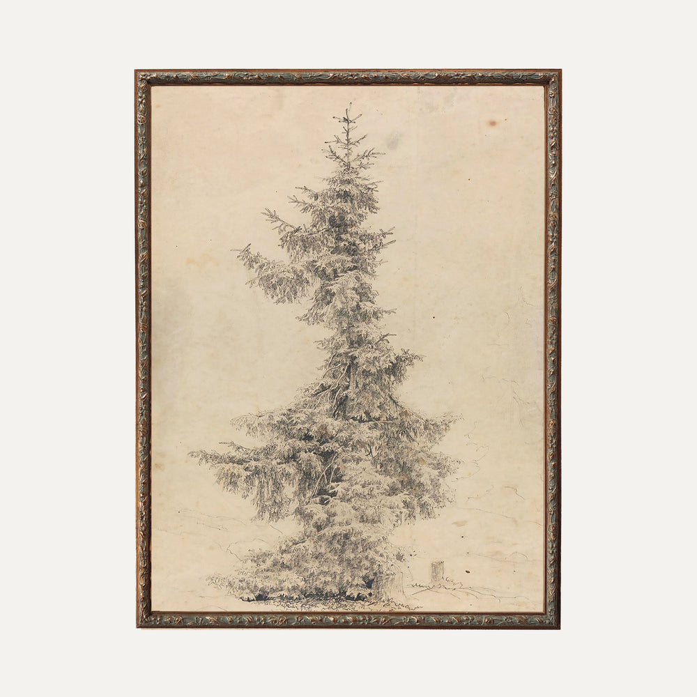Impression sur papier beaux-arts - Mon beau sapin