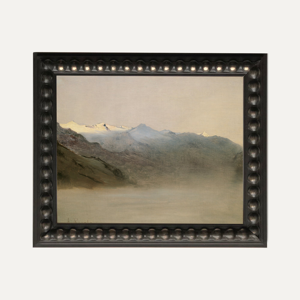 Impression sur papier beaux-arts- Paysage montage brumeuse