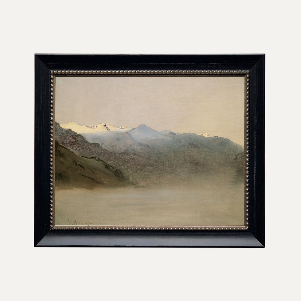 Impression sur papier beaux-arts- Paysage montage brumeuse