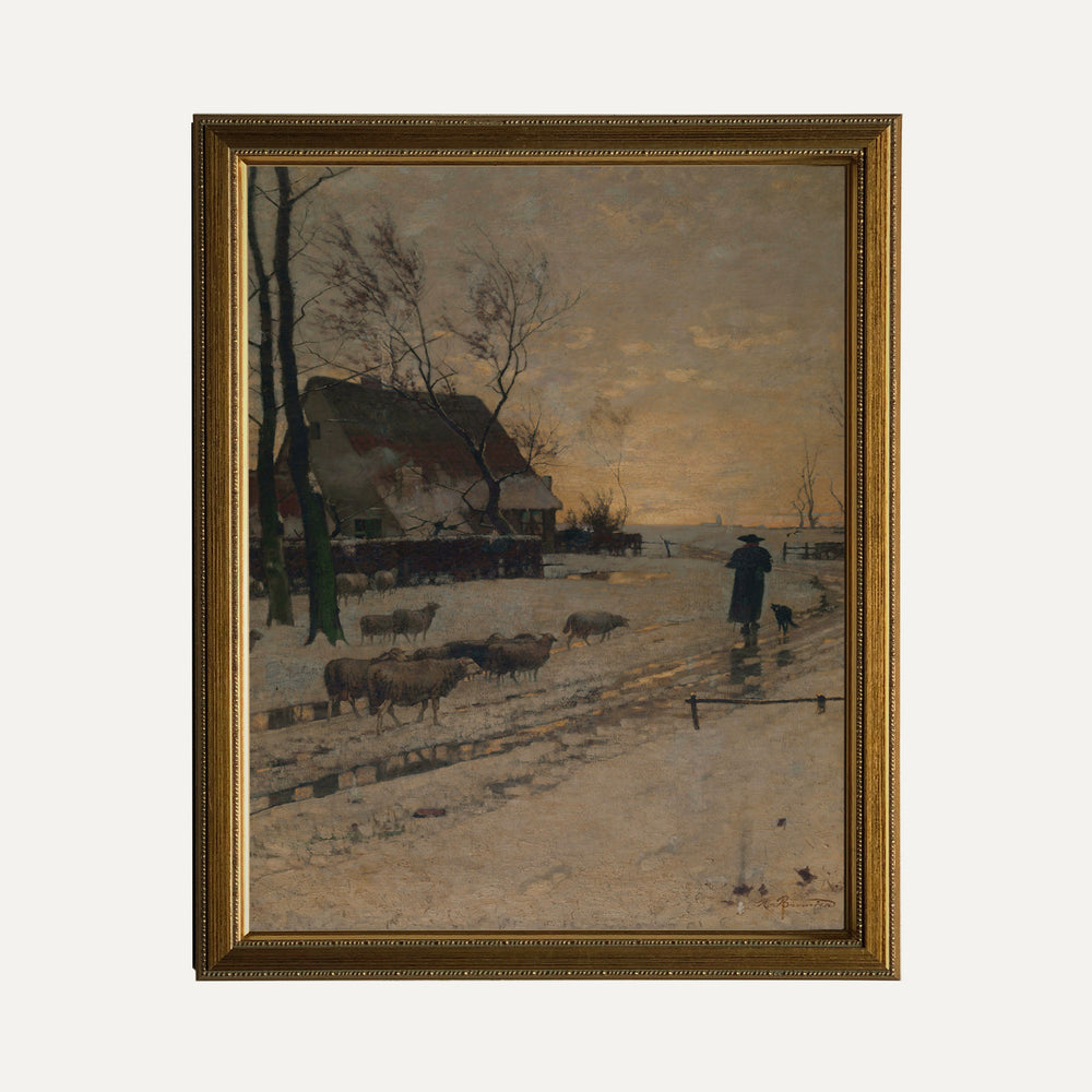 FINE ART PAPER PRINT - Quiet snow