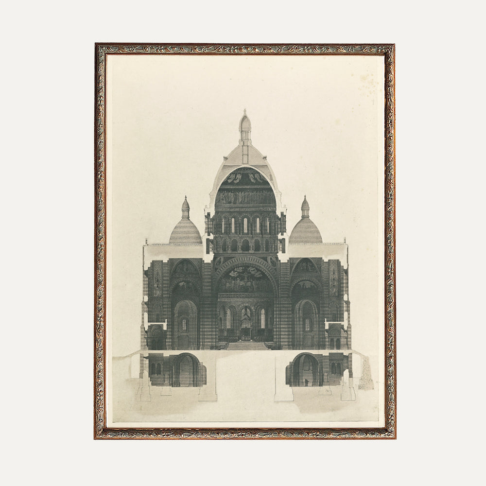 VINTAGE-INSPIRED FRAME - Paris - Sacré-coeur 1974
