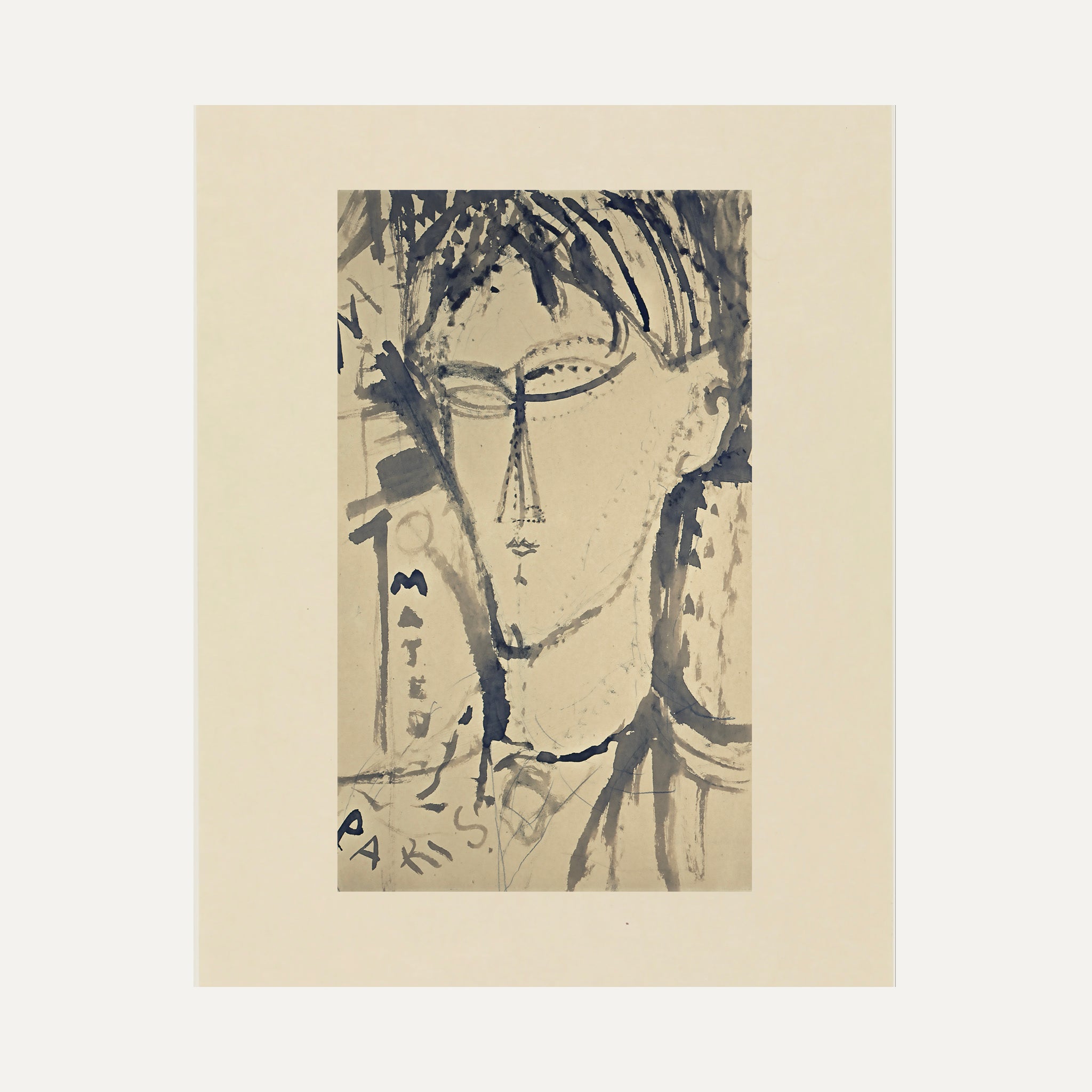 Impression sur papier beaux-arts- Modigliani