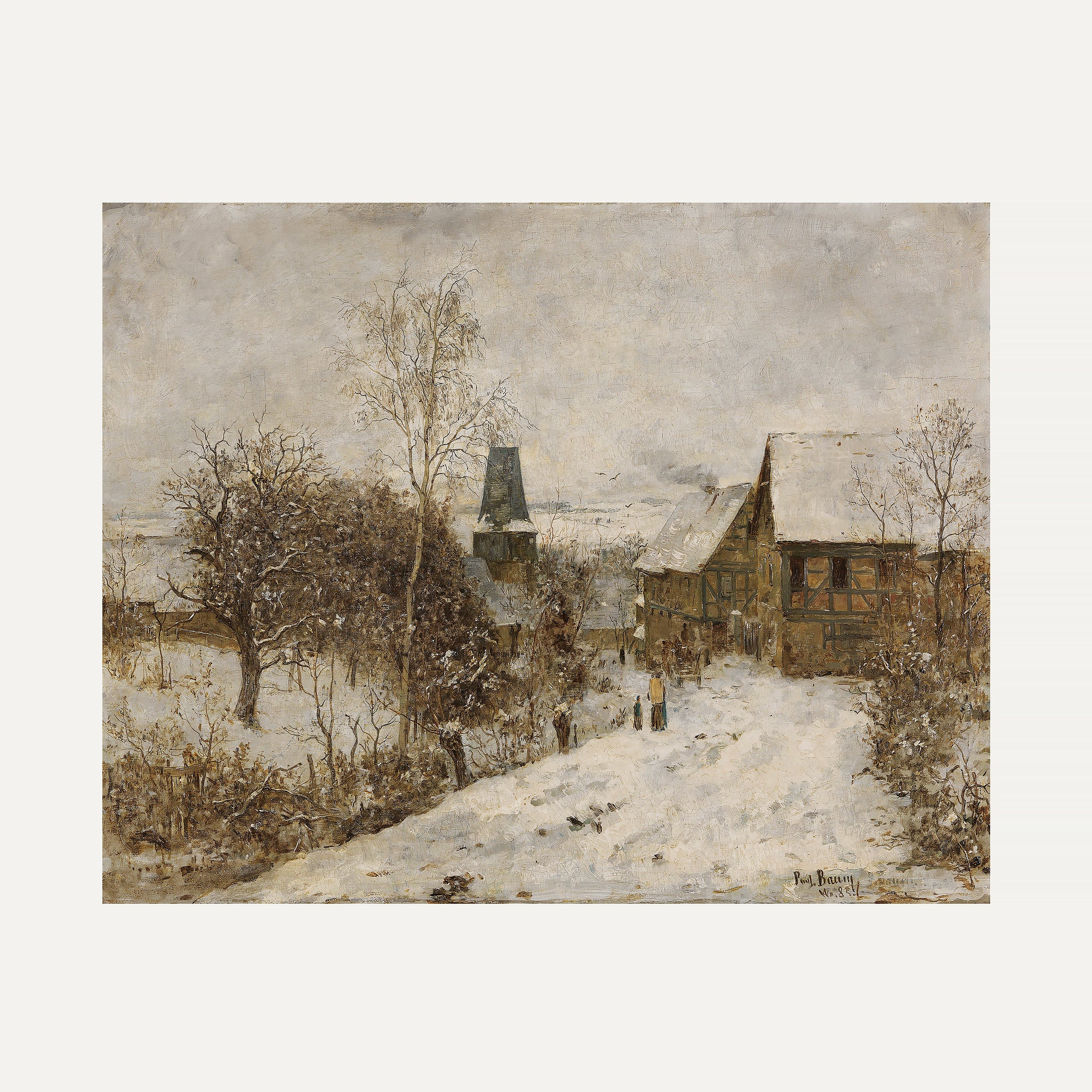 FINE ART PAPER PRINT - Quiet snow